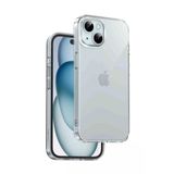 Fuchsia İphone 15 Pro Max İle Uyumlu Crystal Şeffaf Slim Kılıf