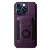 Fuchsia İphone 15 Pro Max İle Uyumlu Hbc-228 Havana Derin Mor Magnet Kartvizitli Kapak