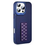 Fuchsia İphone 15 Pro Max İle Uyumlu Hbc-265 Madrid Lacivert Kablosuz Şarj Özellikli Standlı Kapak