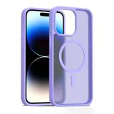 Fuchsia İphone 15 Pro Max İle Uyumlu Jota Lila Kablosuz Şarj Özellikli Kapak