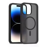 Fuchsia İphone 15 Pro Max İle Uyumlu Jota Siyah Kablosuz Şarj Özellikli Kapak