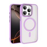Fuchsia İphone 15 Pro Max İle Uyumlu Terea Lila Kablosuz Şarj Özellikli Kapak