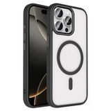 Fuchsia İphone 15 Pro Max İle Uyumlu Terea Siyah Kablosuz Şarj Özellikli Kapak