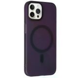 Fuchsia İphone 15 Pro Max İle Uyumlu Tuna Derin Mor Pc Slim Kablosuz Şarj Özellikli Kapak