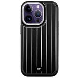 Fuchsia İphone 15 Pro Max Uyumlu Hbc-190 Kolaj Siyah Kılıf