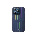 Fuchsia İphone 15 Pro Uyumlu Hbc-221 Roma Lacivert Kılıf