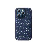 Fuchsia İphone 15 Pro Uyumlu Hbc-222 Bern Lacivert Kılıf