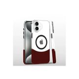 Fuchsia İphone 16 İle Uyumlu Carbon Puzzle Pembe Kablosuz Şarj Özellikli Kapak