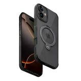 Fuchsia İphone 16 İle Uyumlu Hbc-338 Andes Siyah Kablosuz Şarj Özellikli Standlı Kapak