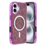 Fuchsia İphone 16 İle Uyumlu Helen Derin Mor Kablosuz Şarj Özellikli Kapak