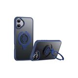 Fuchsia İphone 16 Plus İle Uyumlu Avatar Lacivert 360 Dönen Kablosuz Şarj Özellikli Kapak