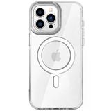 Fuchsia İphone 16 Pro İle Uyumlu Hbc-274 Pc 2.0 Şeffaf Kablosuz Şarj Özellikli Kapak