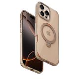 Fuchsia İphone 16 Pro İle Uyumlu Hbc-338 Andes Gold Kablosuz Şarj Özellikli Standlı Kapak