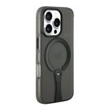 Fuchsia İphone 16 Pro İle Uyumlu Hbc-354 Kunlun Siyah Standlı Kablosuz Şarj Özellikli Kapak