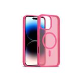Fuchsia İphone 16 Pro İle Uyumlu Jota Rose Kablosuz Şarj Özellikli Kapak