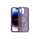 Fuchsia İphone 16 Pro Max İle Uyumlu Jota Derin Mor Kablosuz Şarj Özellikli Kapak