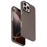 Fuchsia İphone 16 Pro Max Uyumlu Blaze 1000D Kevlar Gold Kablosuz Şarj Özellikli Kılıf