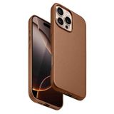 Fuchsia iPhone 16 Pro Max Uyumlu Dividing Manyetik Şarj Özellikli Kahverengi Kapak