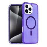 Fuchsia İphone 16 Pro Max Uyumlu Star Mor Kablosuz Şarj Özellikli Kapak