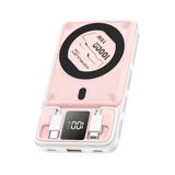 Fuchsia M25W 10.000 mAh 20W PD Magsafe Powerbank - Pembe