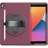 Fuchsia Qpen iPad Pro 11 Inç (2018) Uyumlu Hand Strap Tablet Kılıfı - Mürdüm