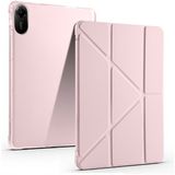 Fuchsia Redmi Pad 2 11" 2025 Uyumlu Kalem Bölmeli Uyku Modlu Tam Korumalı Tablet Kılıfı Rose Gold