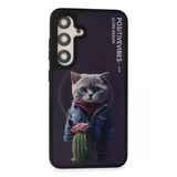 Fuchsia Samsung Galaxy S24 İle Uyumlu Fun Kablosuz Şarj Özellikli Kapak - Derin Mor
