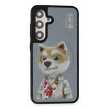 Fuchsia Samsung Galaxy S24 Plus İle Uyumlu Fun Kablosuz Şarj Özellikli Kapak - Titan Gri