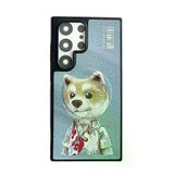 Fuchsia Samsung Galaxy S24 Ultra İle Uyumlu Fun Kablosuz Şarj Özellikli Kapak - Titan Gri