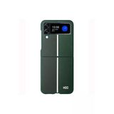 Fuchsia Samsung Galaxy Z Flip 4 İle Uyumlu Kılıf Hbc-155 Lizbon Kapak - Koyu Yeşil