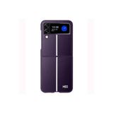 Fuchsia Samsung Galaxy Z Flip 4 Kılıf HBC-155 Lizbon Kapak - Derin Mor