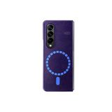 Fuchsia Samsung Galaxy Z Fold 3 İle Uyumlu Kılıf Hbc-156 Forum Magneticsafe Kapak - Derin Mor