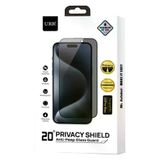 Fuchsia URR iPhone 14 2.5D HD 20º Privacy Cam Ekran Koruyucu - Siyah