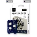 Fuchsia URR iPhone 14 Pro Max Sapphire PVDSS Kamera Lens Koruyucu - Derin Mor