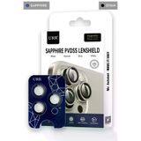 Fuchsia URR iPhone 14 Pro Max Sapphire PVDSS Kamera Lens Koruyucu - Siyah