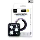 Fuchsia URR iPhone 14 Pro Max Titanium Alloy AR Kamera Lens Koruyucu - Siyah