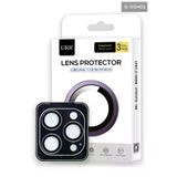 Fuchsia URR iPhone 15 Pro Max 3D PVD Dioxide Kamera Lens Koruyucu - Gümüş