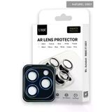 Fuchsia URR iPhone 15 Pro Max Rhomb Snakeskin AR Kamera Lens Koruyucu - Natural Grey