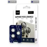 Fuchsia URR iPhone 15 Pro Max Sapphire PVDSS Kamera Lens Koruyucu - Lacivert