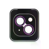 Fuchsia URR iPhone 15 Titanium Alloy AR Kamera Lens Koruyucu - Pembe