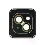 Fuchsia URR iPhone 15 Titanium Alloy AR Kamera Lens Koruyucu - Sarı