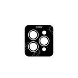 Fuchsia URR iPhone 16 Pro Max 3D PVD Dioxide Kamera Lens Koruyucu - Gümüş