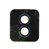 Fuchsia URR iPhone 16 Titanium Alloy AR Kamera Lens Koruyucu - Rainbow