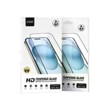 Fuchsia URR iPhone 16E 2.5D Antidust HD Privacy Cam Ekran Koruyucu - Siyah