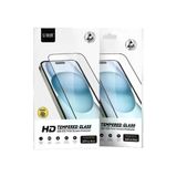 Fuchsia URR iPhone 16E 2.5D Mat Antidust HD Cam Ekran Koruyucu - Siyah