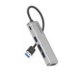 Fuchsia USB 3.0 Portlu Type-C Hub Çoklayıcı Adapter