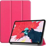 Fuchsia Xiaomi Mi Pad 5 Uyumlu Fuchsia Smart Cover Standlı Katlanabilir Akıllı 1-1 Tablet Kılıfı - Pembe
