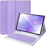 Fuchsia Xiaomi Redmi Pad 2 Uyumlu 11" Standlı Klavyeli Tablet Kılıfı - Lila