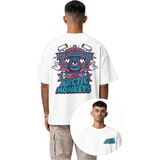 Fuddy Moda Arctic Monkeys Sırt Baskılı T-Shirt, Erkek-Kadın Rock-Metal Müzik Baskılı Tişört - Beyaz - 3XL