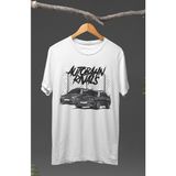 Fuddy Moda Gri Bmw E30 Baskılı T-Shirt, Araba Yarış Temalı Baskılı Tişört - Beyaz